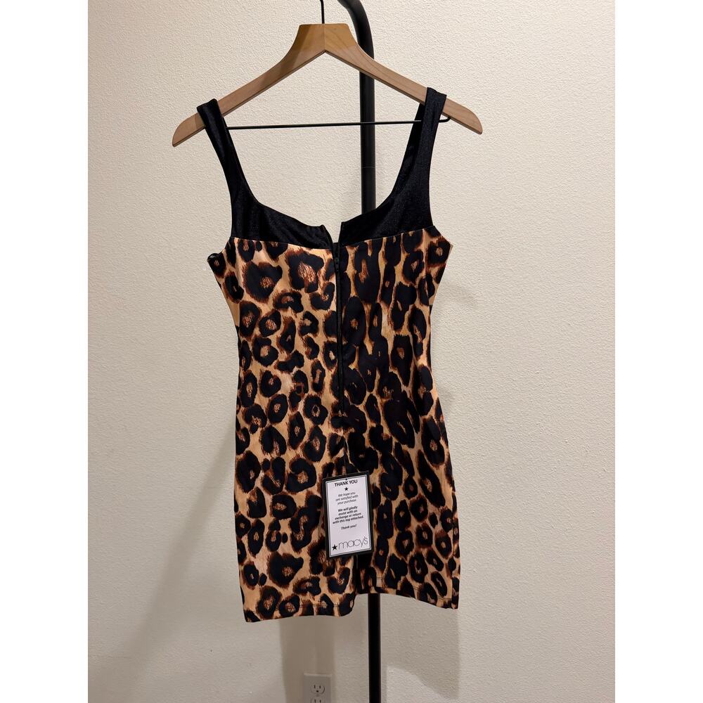 New Seni & Cade leopard print rhinestone dress sz Small - Picture 6 of 7